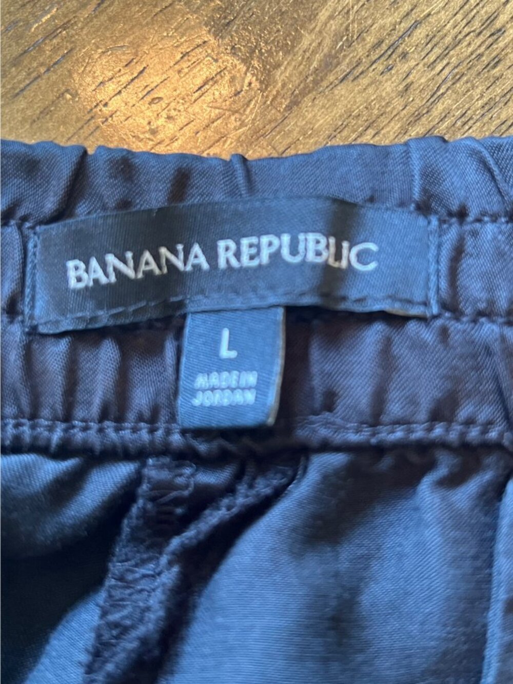 Banana Republic Black Pull On High Rise Satin Dress Pants Women's Large - Picture 4 of 5